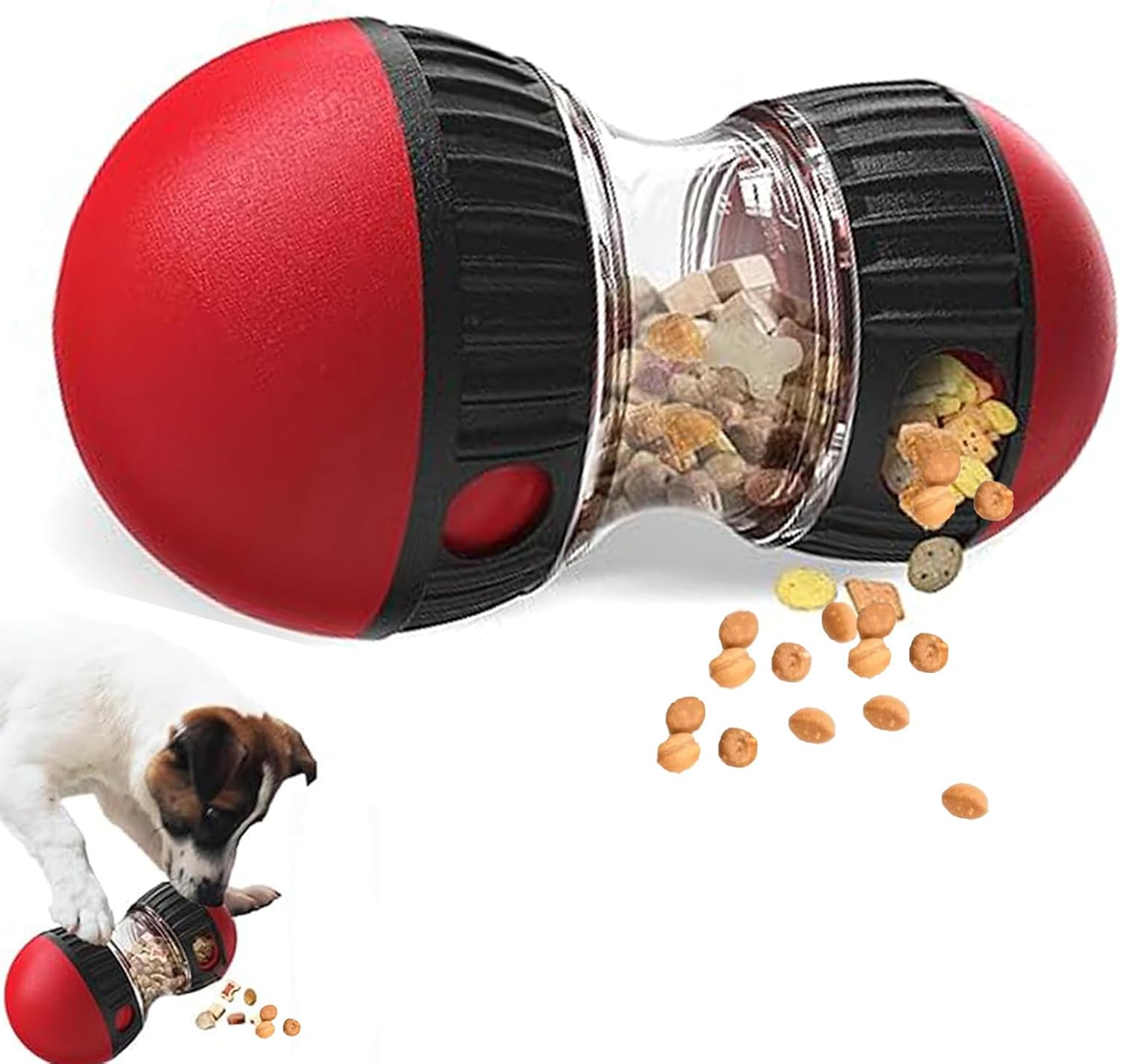Dog Treat Puzzle Toy - Köpek Oyuncakları ve Ayarlanabilir Yavaş Besleme