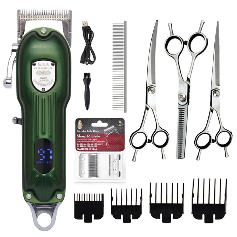 Pet Supplies Grooming Hours - Profesyonel Tamamen Metal Şarj Edilebilir Evcil