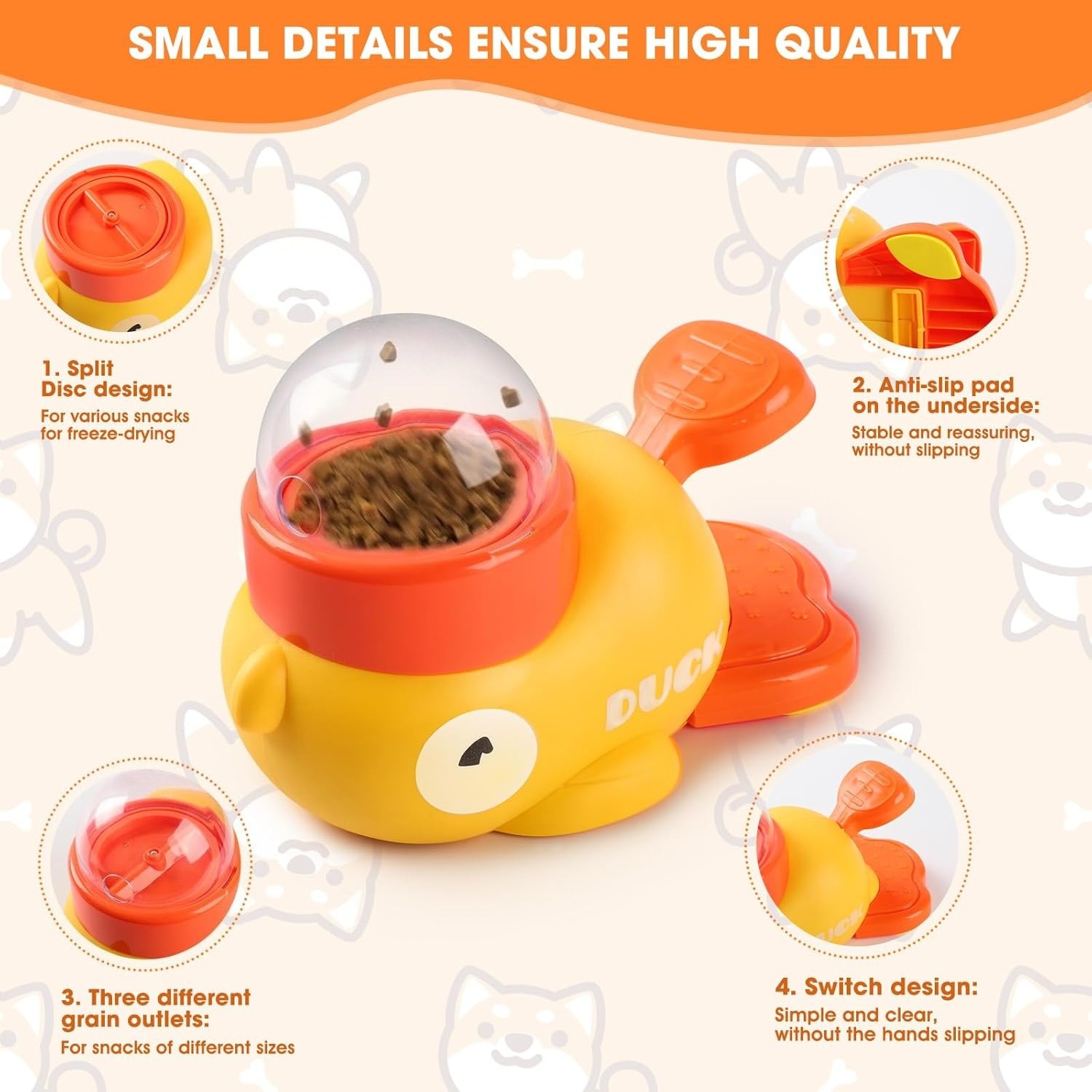 Sarı Ördek Evcil Hayvan Atıştı - Dog Treat Puzzle Toy incelemesi ve fiyatı