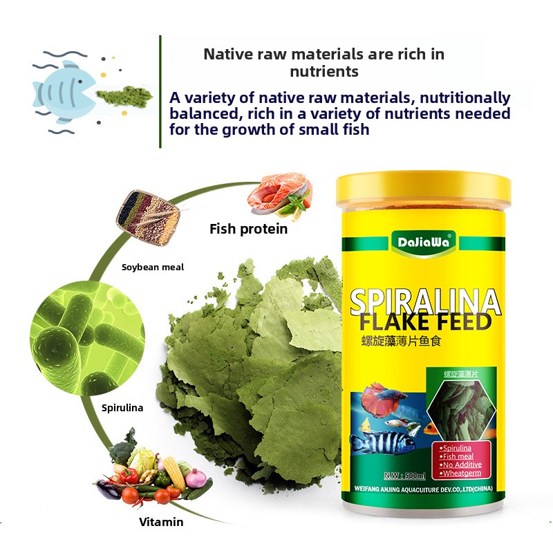 DaJiaWa Spirulina Pul Balık Ye - Tetra Food Betta Flakes incelemesi ve fiyatı